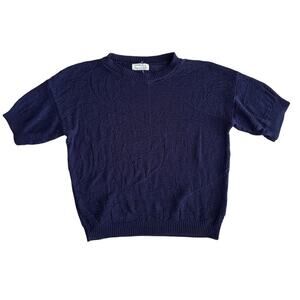 Vintage Cozy Knit Preppy Cotton Sweater